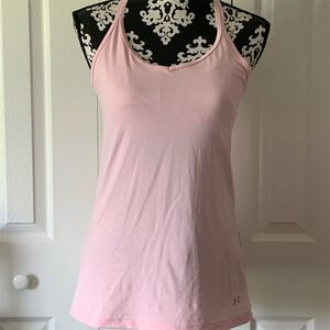 Under Armour Women's Pink Racerback Tank Top Size M Sleeveless‎ Casual